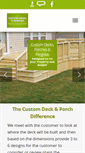 Mobile Screenshot of customdecksandporch.com