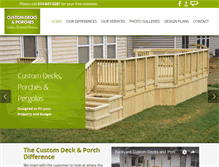 Tablet Screenshot of customdecksandporch.com